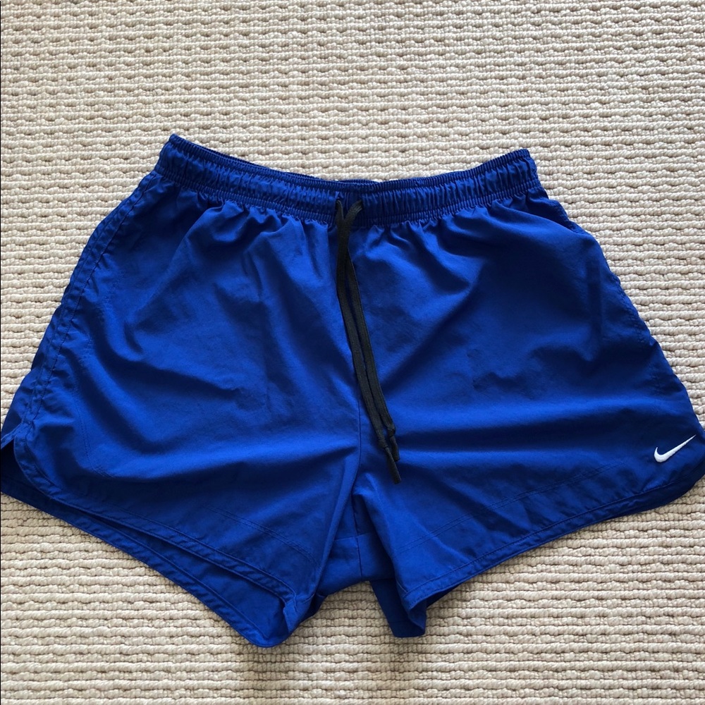 Blue Nike shorts